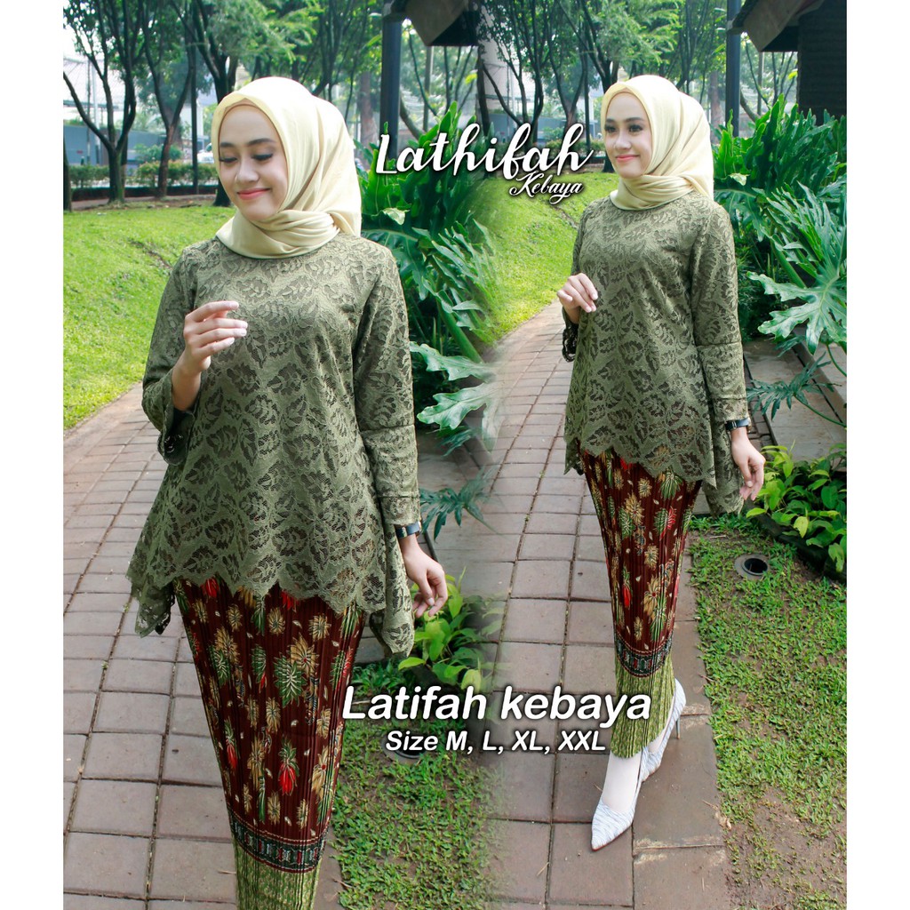 kebaya brokat rinjani leaf masakini