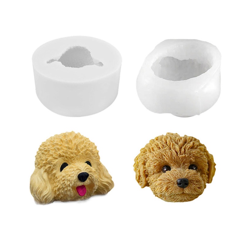 SIY  Dog Crystal Epoxy Resin Mold Animal Shape Fragrance Candle Wax Silicone Mould DIY Crafts Home Decorations Ornaments Cas