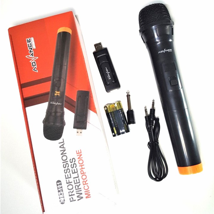 Advance MIC-101 Microphone Wireless Tanpa Kabel / Microphone Karaoke