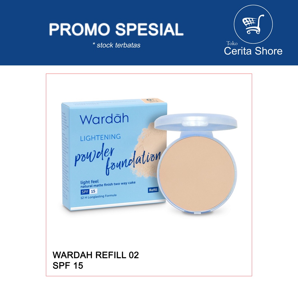 BEDAK WARDAH  REFILL No 2 SPF 15/ WARDAH / BEDAK WARDAH /WARDAH FOUNDATION / WARDAH LIGHTENING POWDE