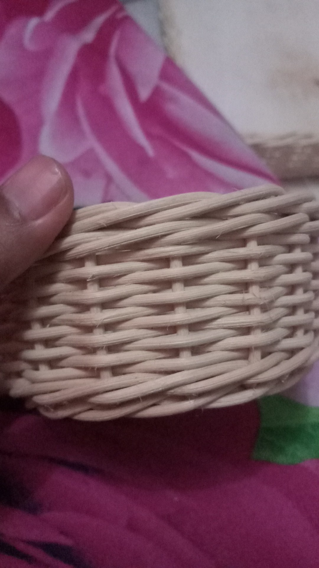 K21xxs - Keranjang Rotan Bulat Kecil Xxs 11x5cm Hampers Parcel Souvenir Kado Snack Lamaran Seserahan