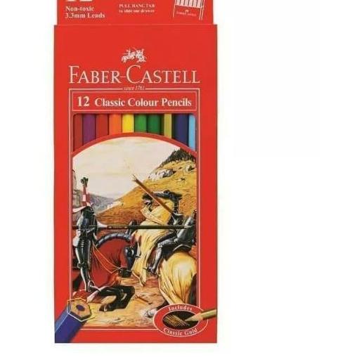 

*New* PENSIL WARNA FABER CASTELL 12 WARNA COLOURS Dijamin