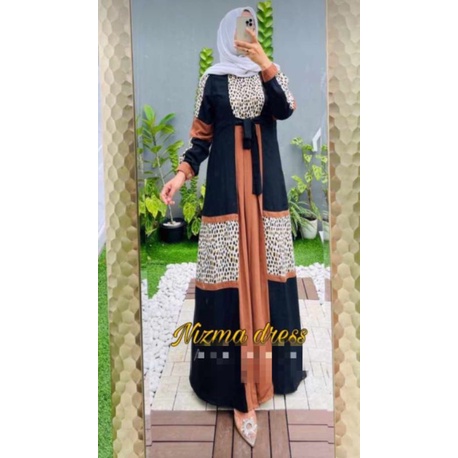 NIZMA DRESS GAMIS MAXY BAHAN WOLLCREPE ORI AMORE BY RUBY