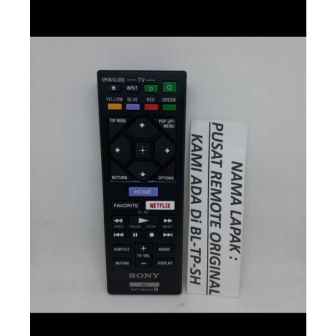 REMOTE REMOT DVD SONY BLU RAY RMT-VB100U ORIGINAL ASLI