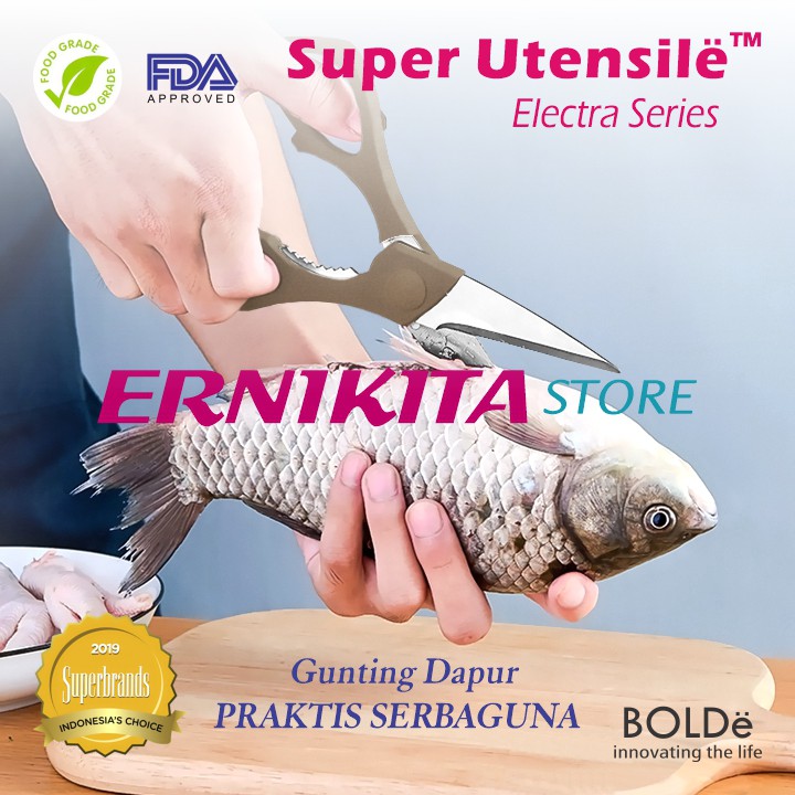 BOLDe SCISSOR ELECTRA SERIES - Super Utensil Gunting Dapur 3 in 1