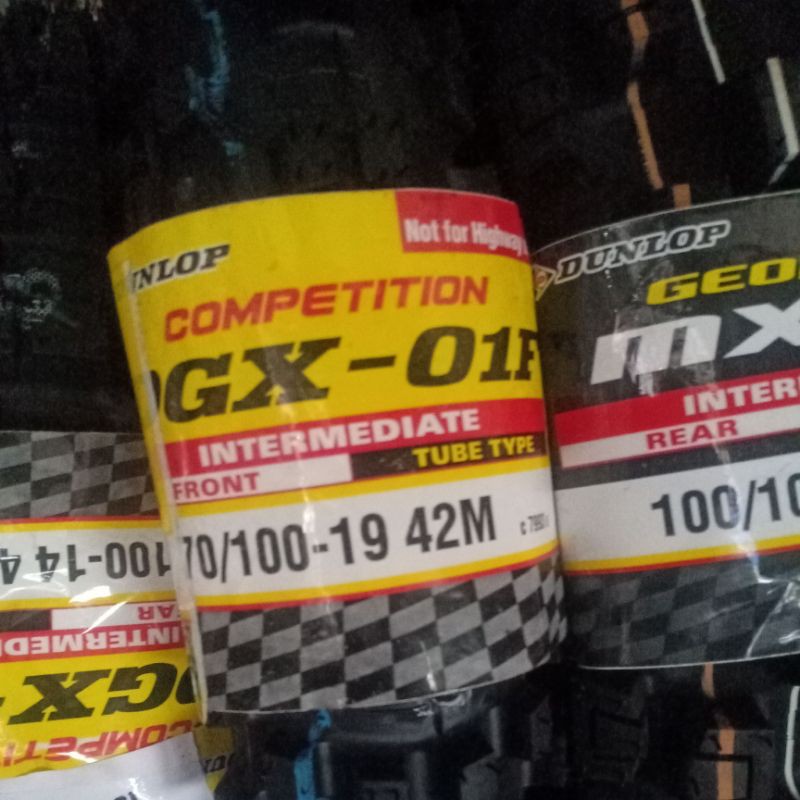 ban dunlop DGX-01F ring 19 ukuran 70-100/19 ban motor cross/trail