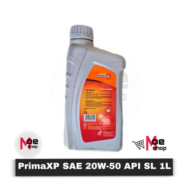 Oli Pertamina PrimaXP SAE 20W-50 1L API SL Asli Ori Lokal