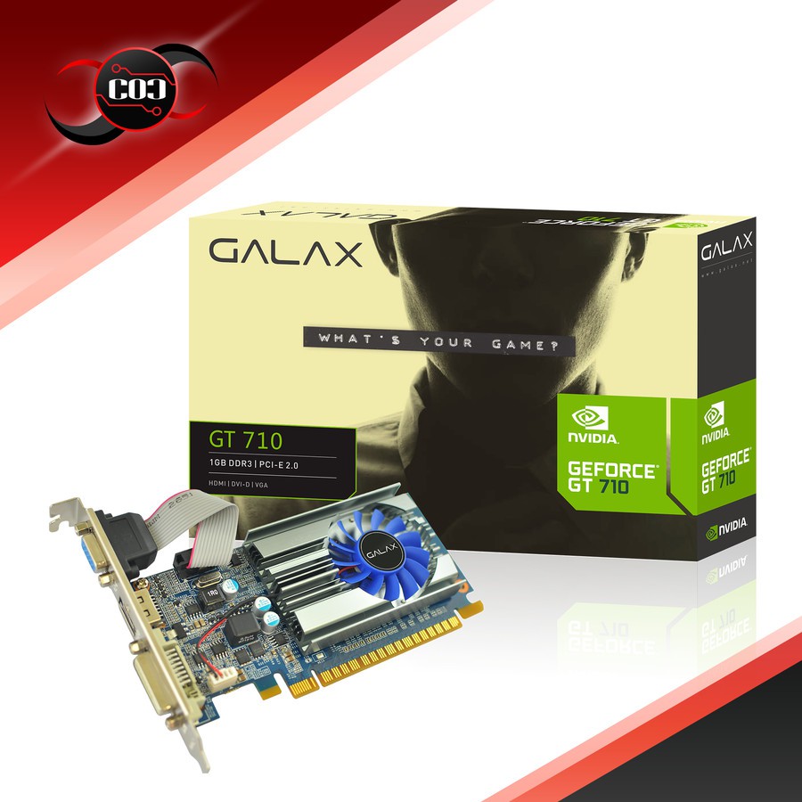 Galax Geforce GT 710 1GB DDR3 - Support Low Profile