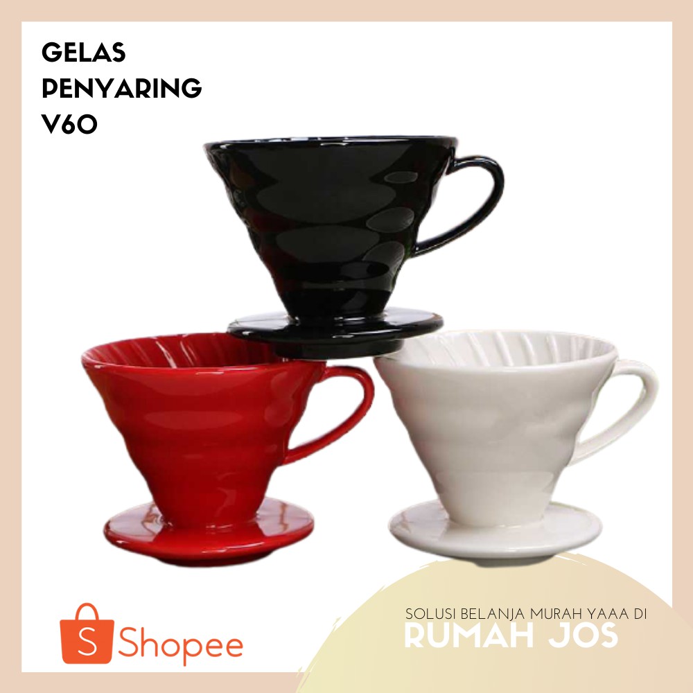 One Two Cups Alat Saring Kopi V60 Gelas V60 Gelas Kopi Alat Kopi V60
