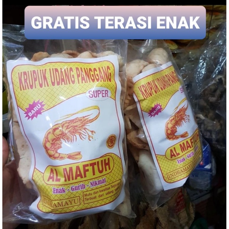 

KERUPUK UDANG PANGGANG BESAR ENAK GURIH GRATIS terasi khas cirebon