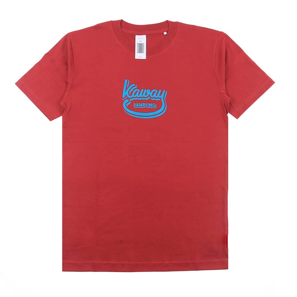 Kaway T-shirt LOG SHADE MAROON