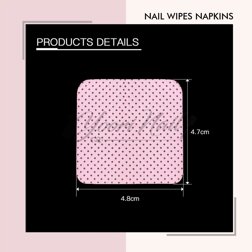 Nail Wipes Remover Napkins pads tissue nail wipe tisu nail polish gel polish