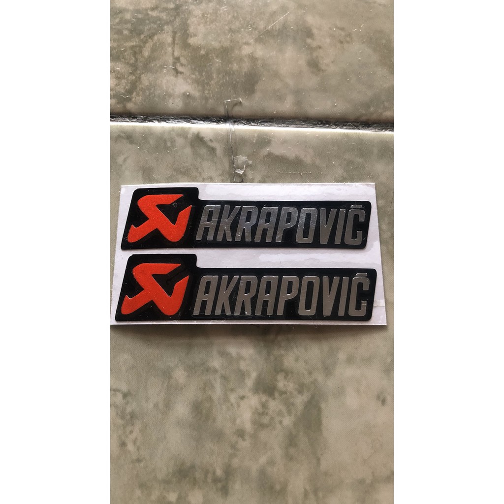 Stiker Akrapovic kecil