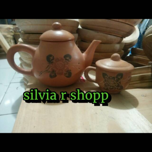 Teko ceret 3 gelas. bisa buat kopi teh pnas buat hiasan bisa motip bunga