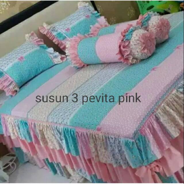 Sprei Rumbai Pengantin Susun 3 Homemade ini
