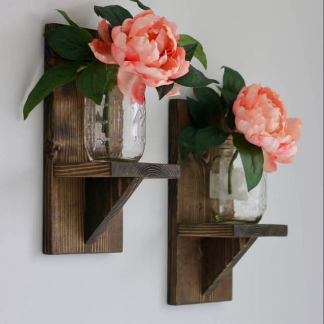 Rak Tanaman Kecil dinding Kayu Jati Belanda solid