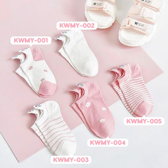 HELLO KITTY POLOS - Kaos Kaki Pendek Semata Kaki/ Kaos Kaki Ankle Dewasa Wanita-1