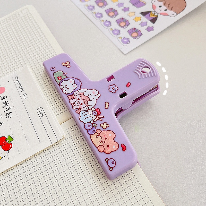Klip Penjepit Kertas Memo Magnetik Motif Kartun Lucu Untuk Sekolah / Kantor