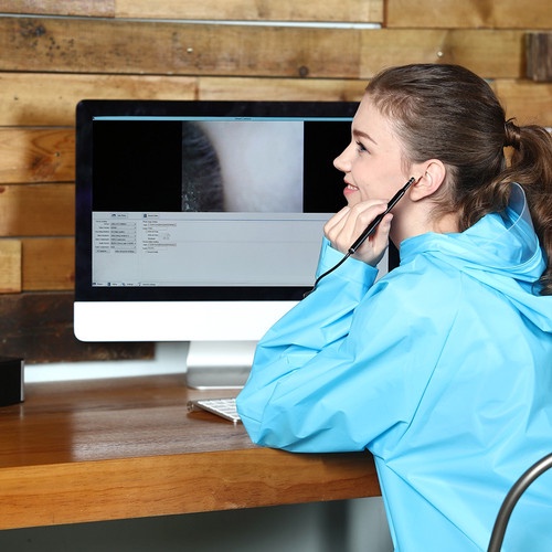 al196 Kamera Endoskopi Pengecekan & Pembersihan THT Telinga WiFi