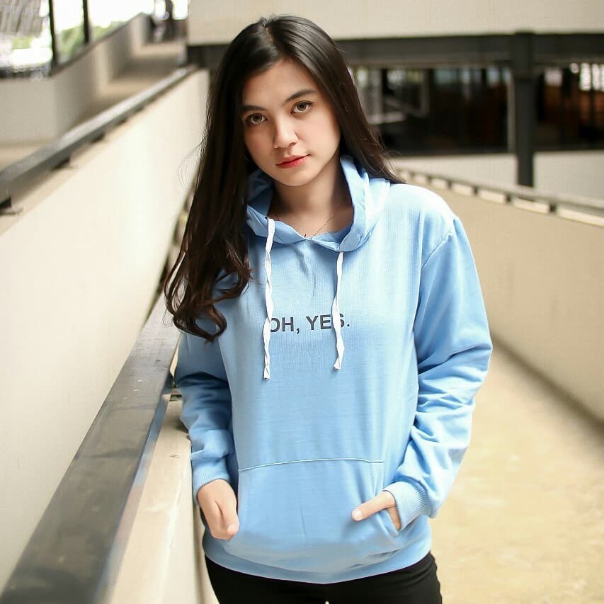 Oh Yes Hoodie || Sweater wanita || Sweater Hoodie murah #OYH