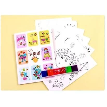 Washable finger paint - Mainan edukasi anak - Painting anak - Montessori - Cat Tangan Finger Paint