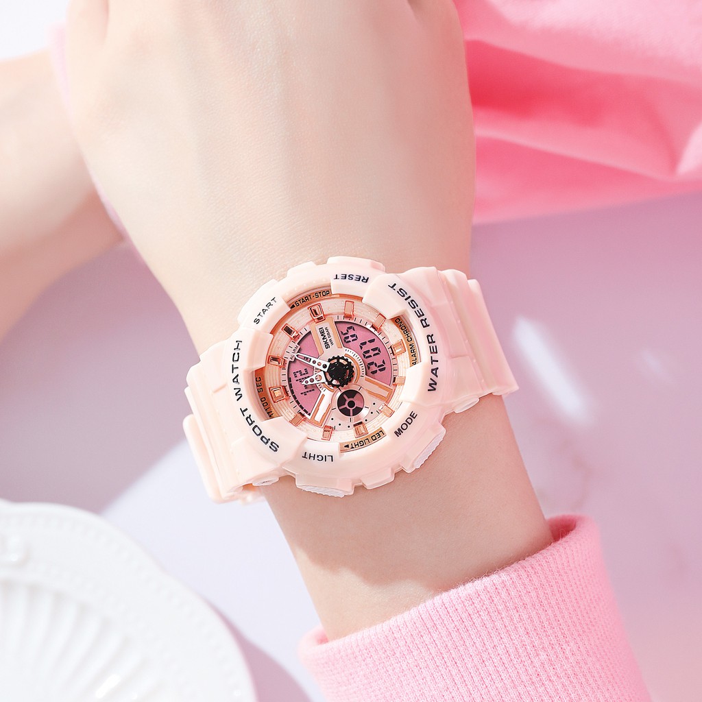 SKMEI 1834 | 1835 Jam Tangan Pria Wanita Digital Analog World Time Anti Air WATCHKITE WKOS