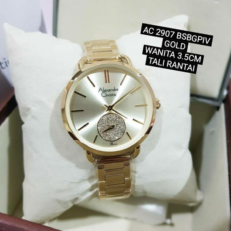 Alexandre Christie Wanita AC2907 Gold Original