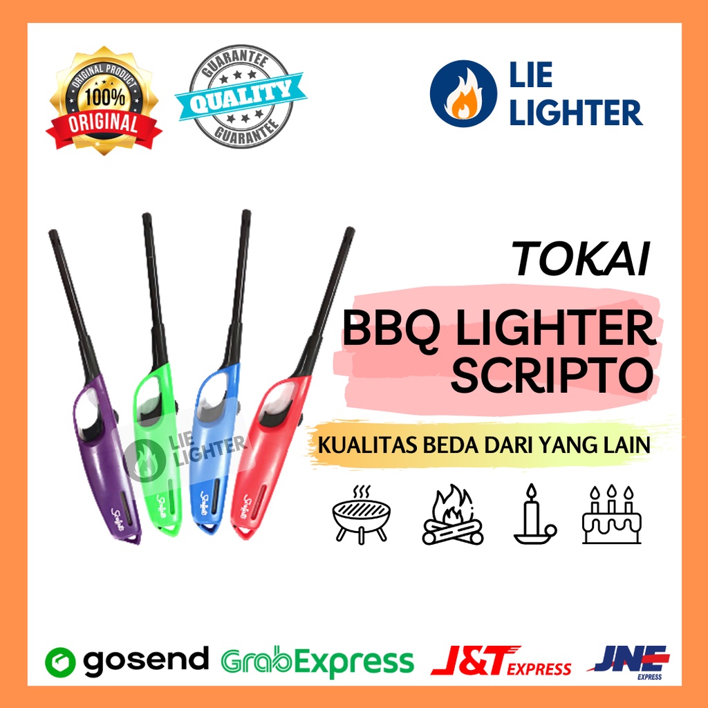 Tokai BBQ Lighter - Korek Api Gas Panjang | Pematik Api | Pemantik Kompor Gas