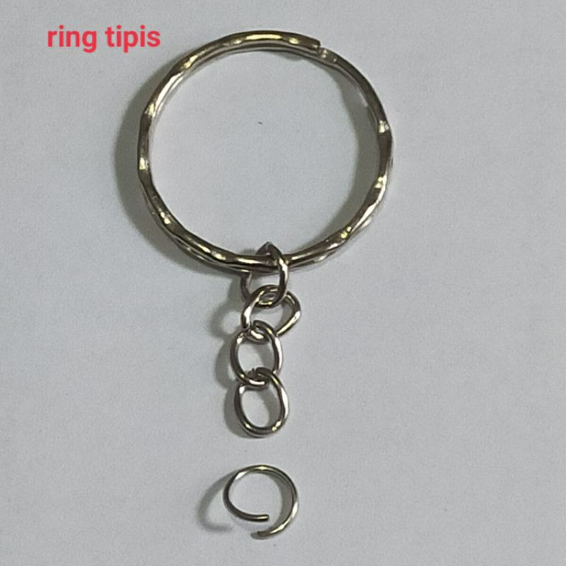 10 Pcs Ring gantungan Kunci 25mm - Kepala ring bandul gantungan kunci