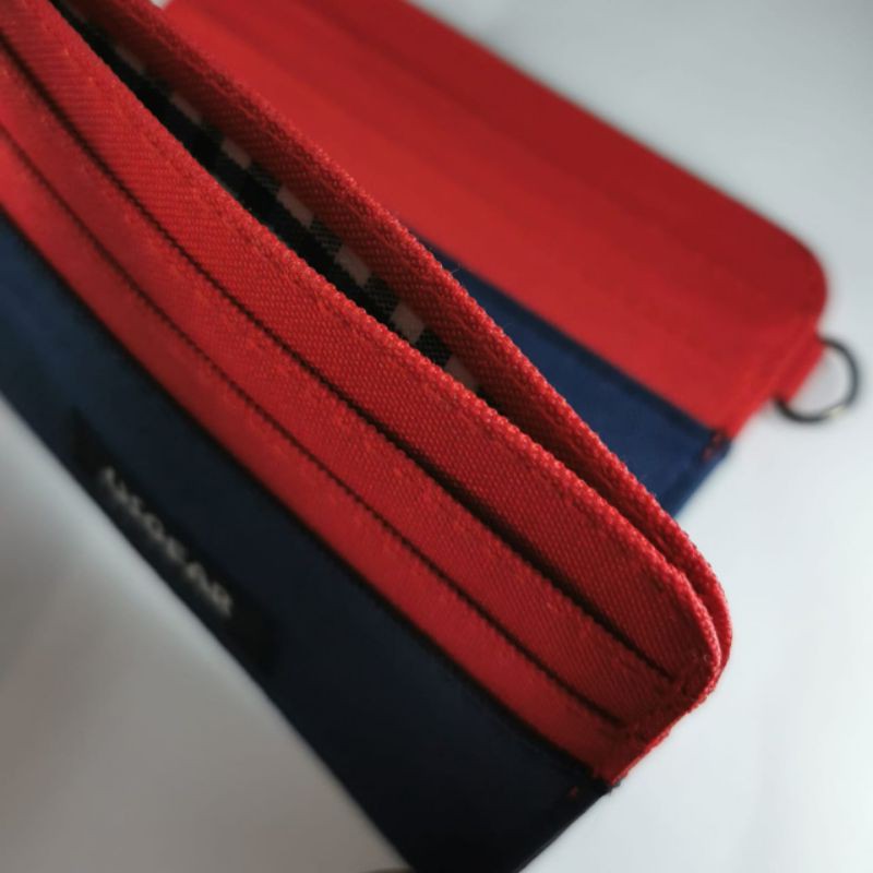 Dompet Kartu Tipis Card Wallet Simple Wallet Pria Wanita - Merah Navy UGSW0013