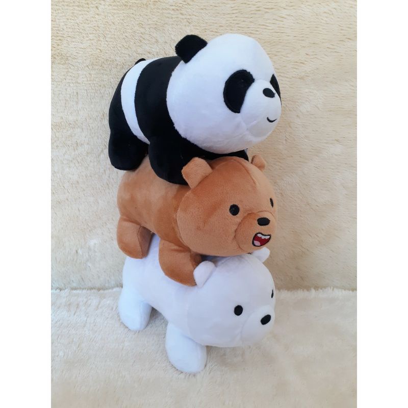 0We Bare Bears, Boneka We Bear Bares Berdiri, Standing WBB ukuran M