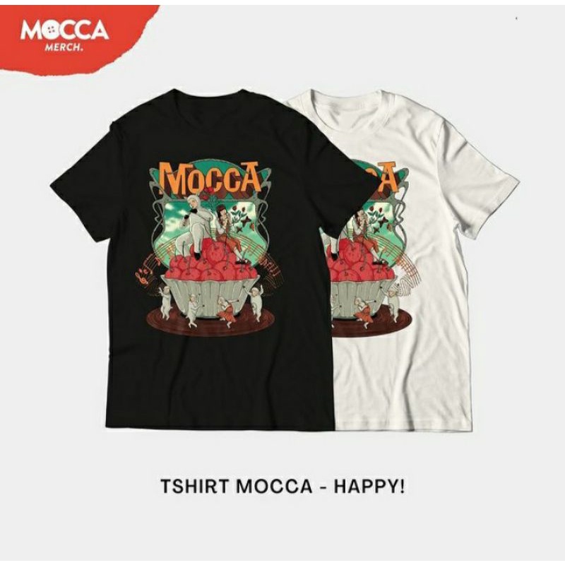 Tshirt Band Mocca Happy / Kaos Band / Kaos Musik