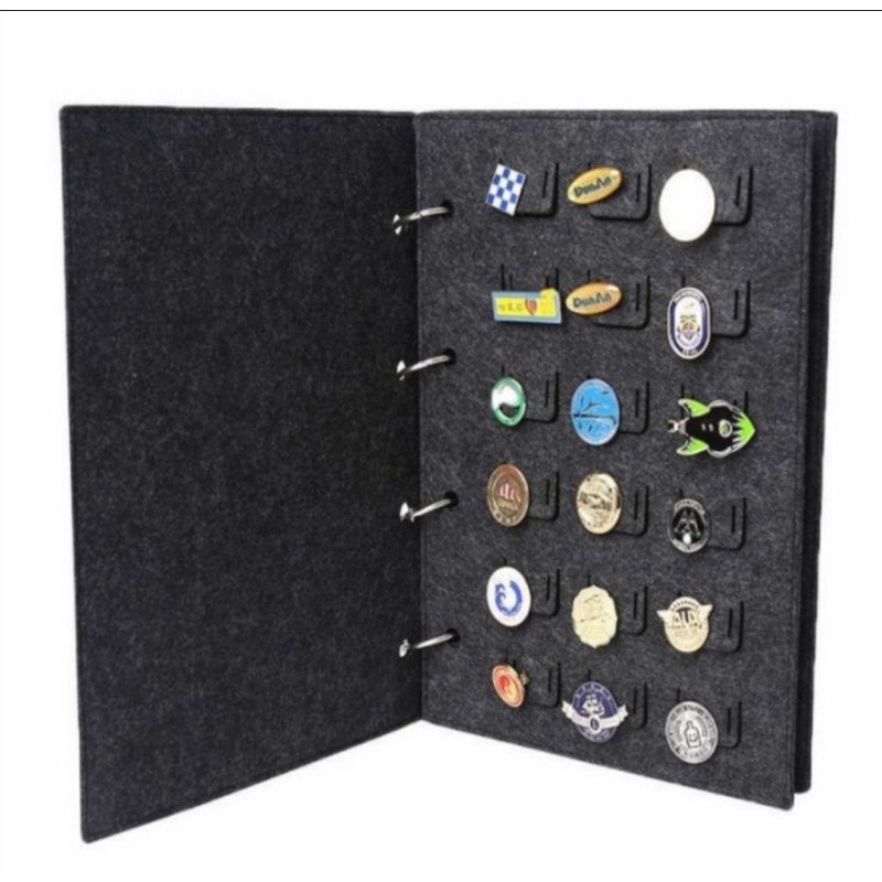

refill album penyimpanan pin badge 18 lubang bolak balik