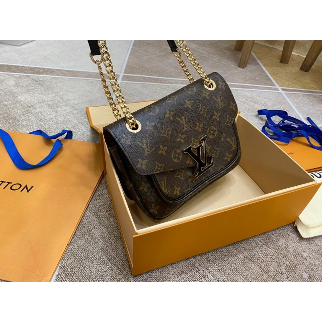Tas LV Passy Monogram Coklat SUPER MIRROR