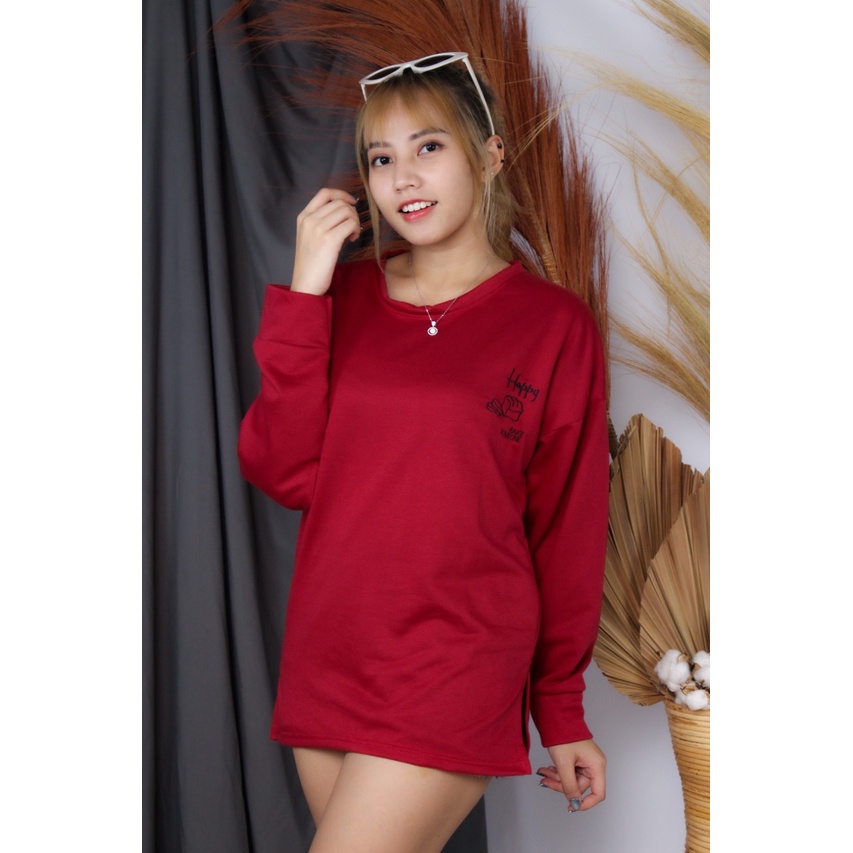 RX Fashion - Sweater Wanita / Sweater Happy Someone -R1