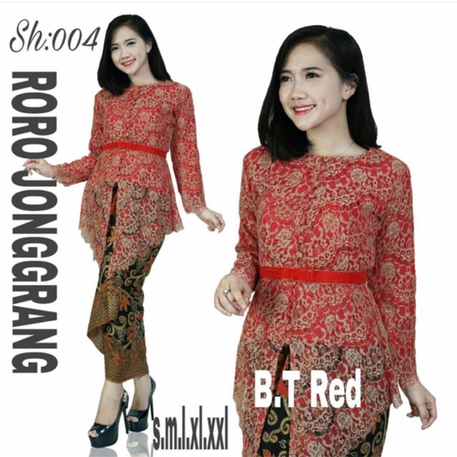 KEBAYA RORO JONGGRANG/ KEBAYA BROKAT / KEBAYA WISUDA / KEBAYA MODERN
