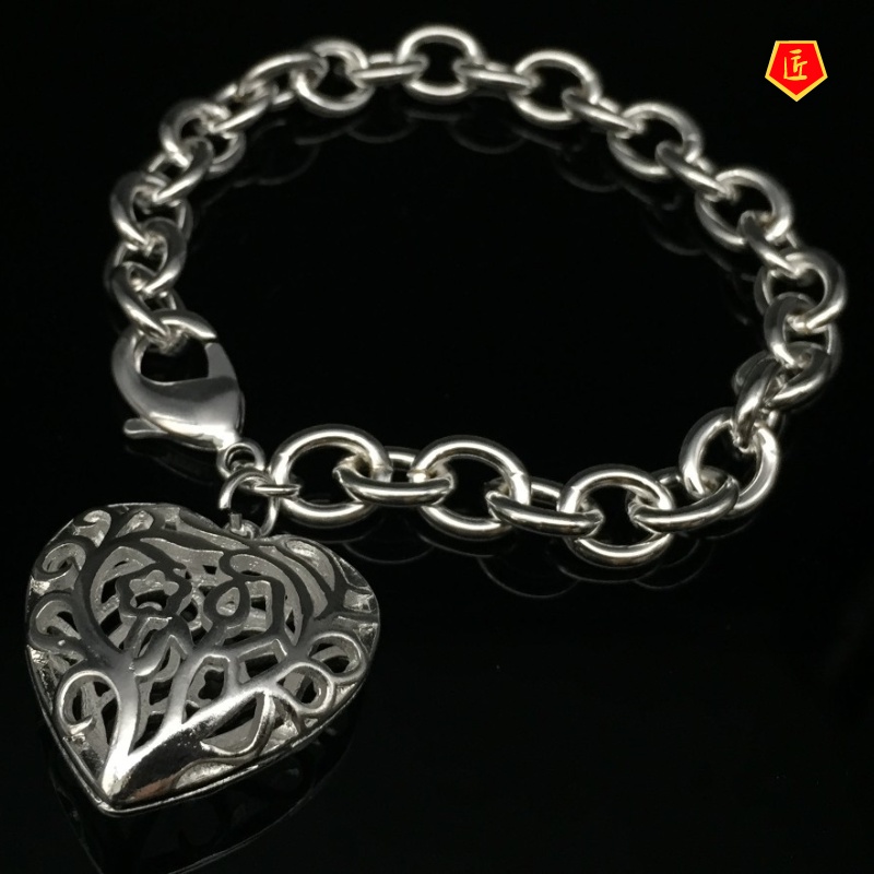 [Ready Stock]New Fashion Creative Hollow Heart Bracelet