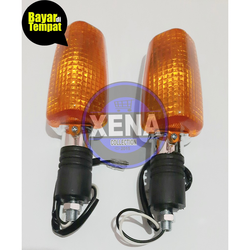 Sen - Riting Rx-King Model Standar Sepasang / LAMPU SEN ASSY STANDAR RX KING / Sen RX King New RX K Riting RX King New Batok Crum 4 pcs Ke Depan Belakang