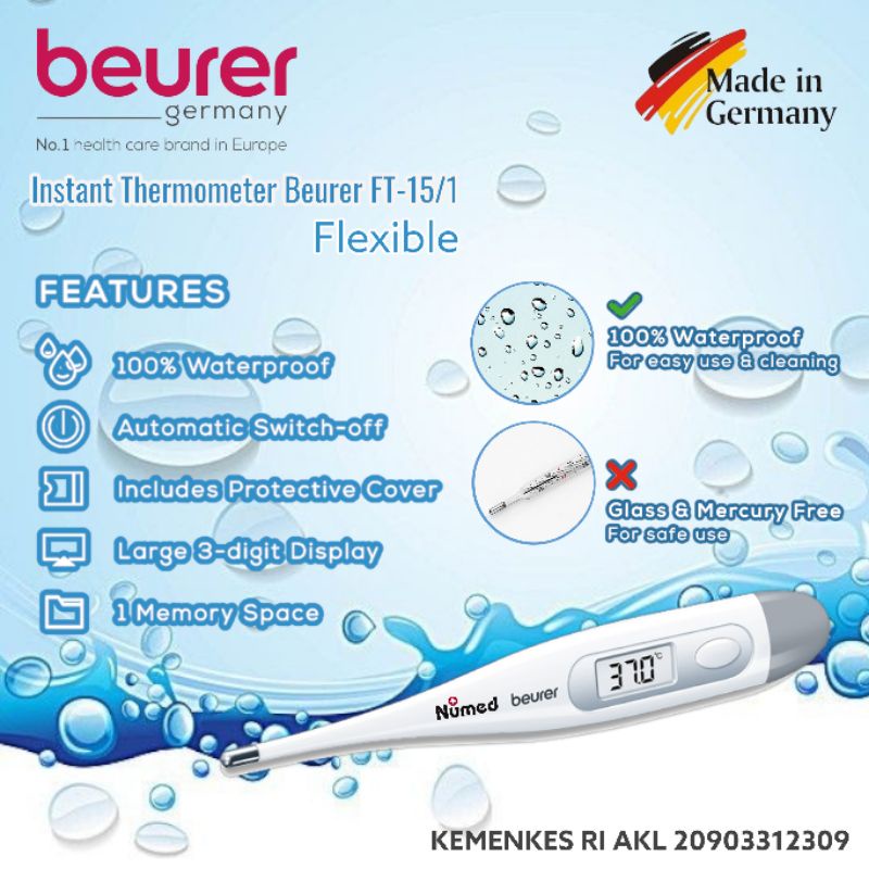 Beurer Thermometer Digital Express Beurer FT 15 Termometer Original Beurer FT 15/1