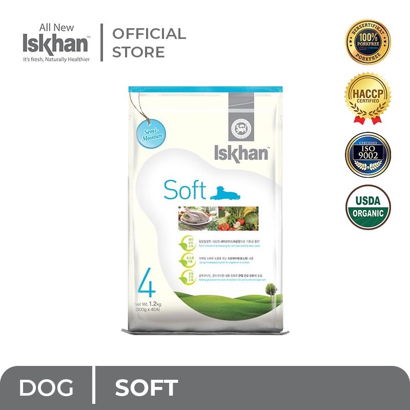 Iskhan Dog Soft Chicken 1.2kg Freshpack Iskhan Dog Food All Stages