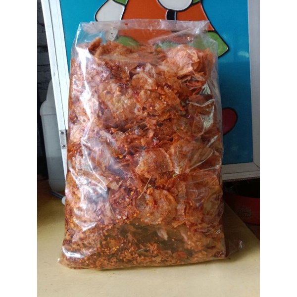 KERIPIK KACA Extra Pedas daun Jeruk 1kg / Kripik kaca extra pedas Cabai asli