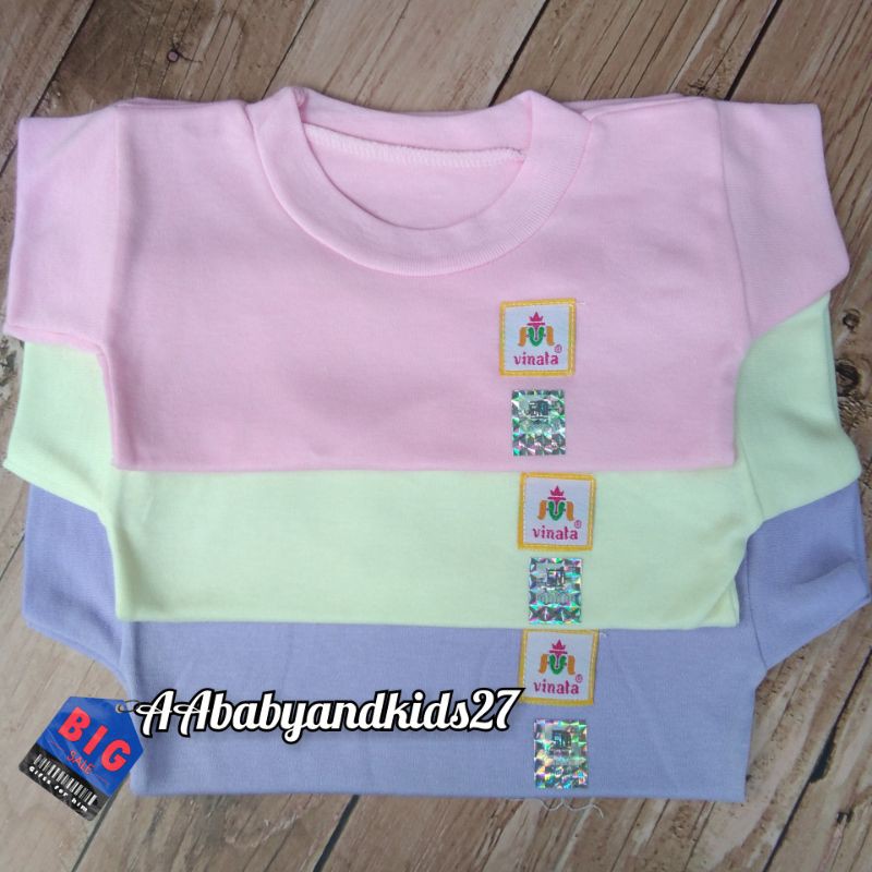 1Pc Kaos Oblong Bayi Vinata Polos SNI-Oblong Bayi Polos SNI Vinata