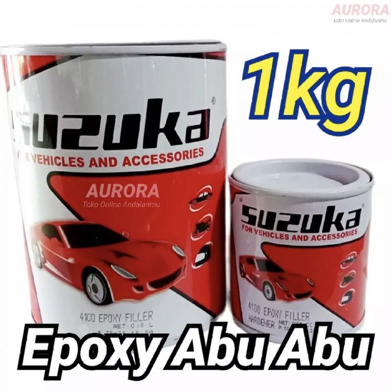 Jual Cat Suzuka Epoxy Filler Grey Abu" + Hardener 2 Komponen 4:1 Cat ...