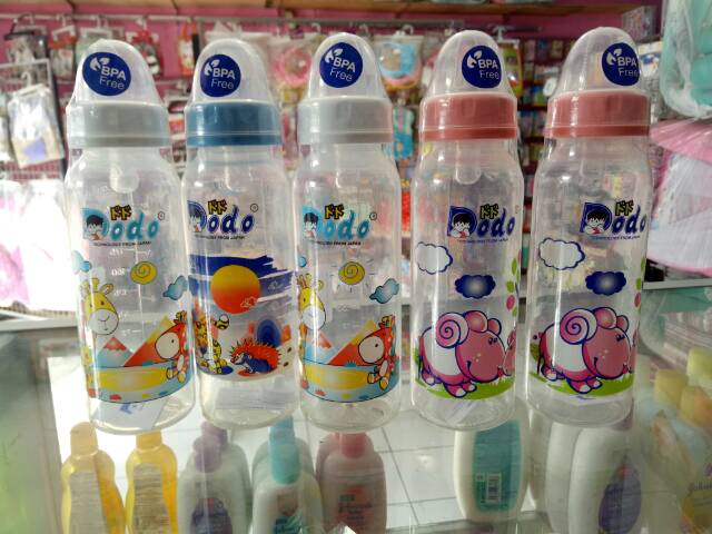 Botol Susu Bayi Dodo BPA free 240 Ml + Anti Sedak + Tutup Anti Tumpah