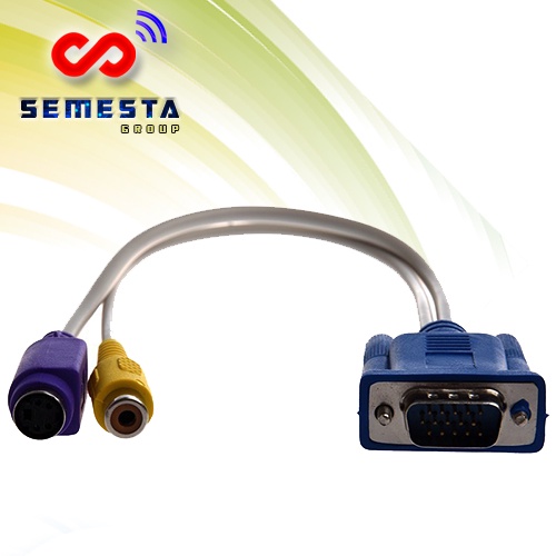 KABEL VGA TO S-VIDEO + RCA