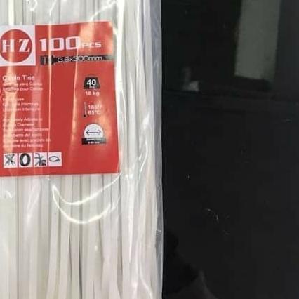 

❆ HZ cable ties 9 x 550 - Putih ☂