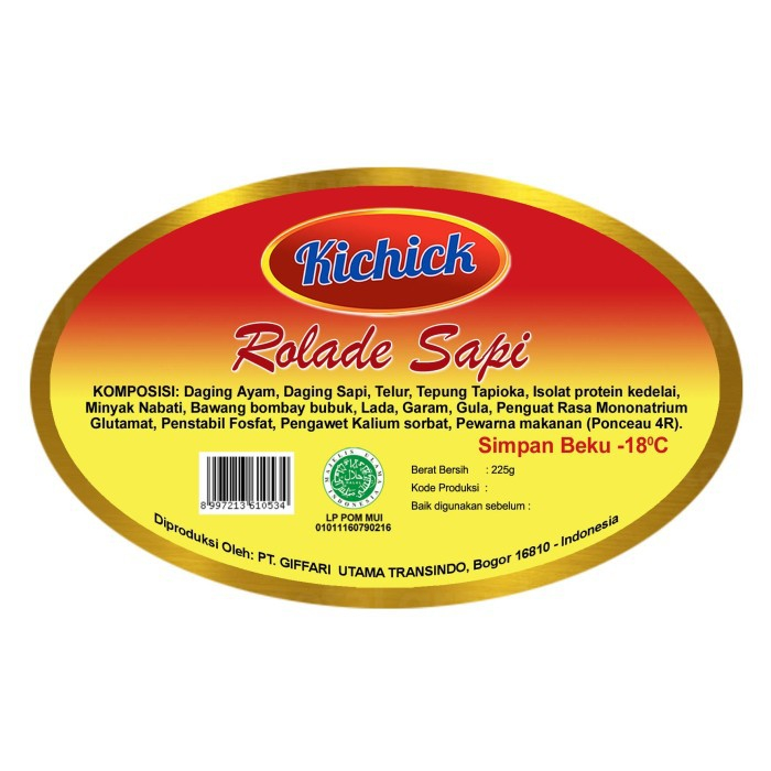 

Kichick Rolade 225gr