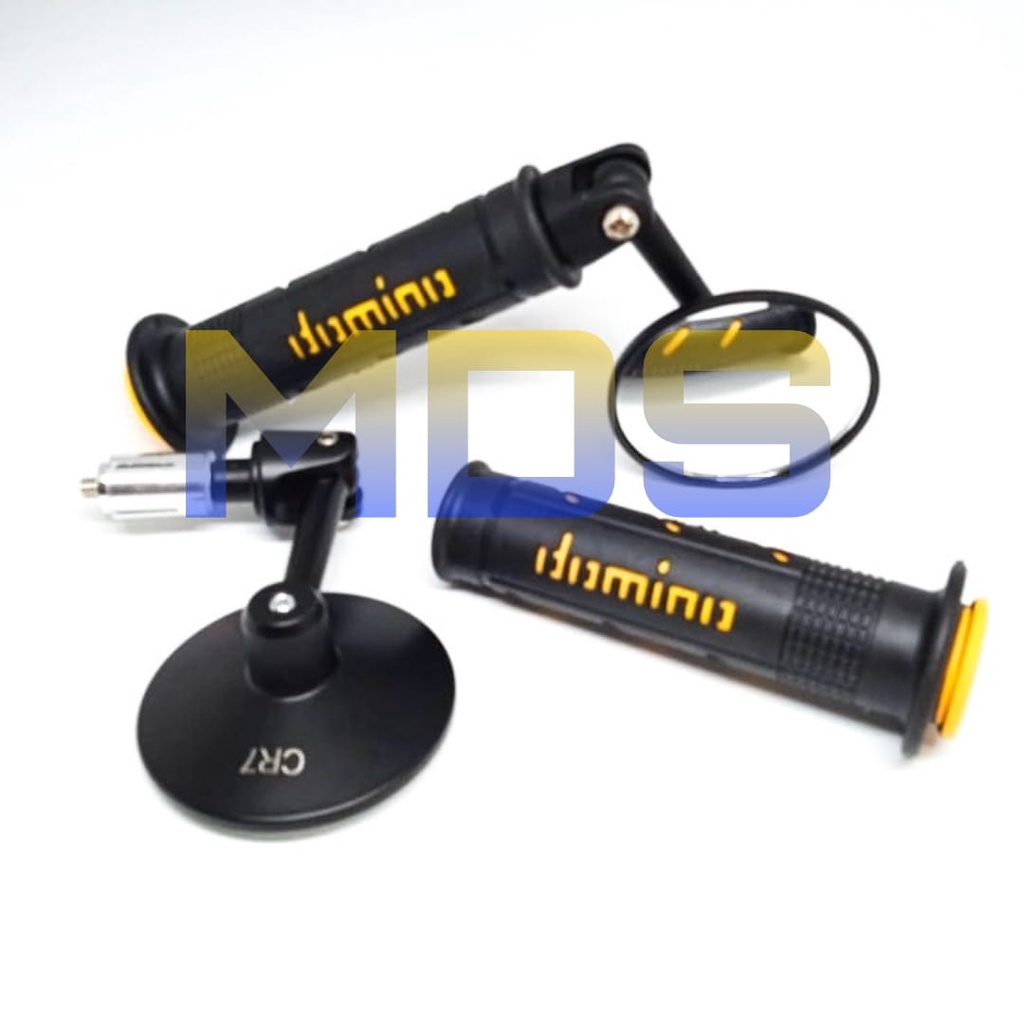 PAKET 2 In 1 Spion Jalu cembung bulat plus Handgrip sisik NMAX.BEAT.PCX.MIO.VARIO DLL-4