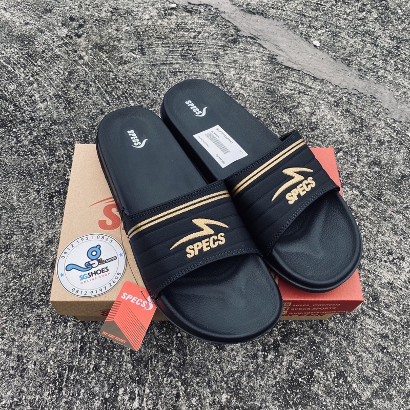 Sandal Slop Specs Sandal Slide Specs Sandal Specs-strip gold