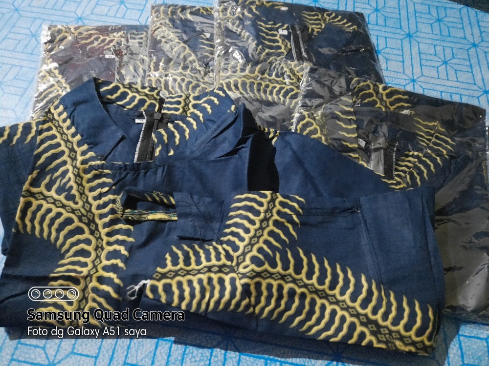 Terlaris Serut Genes Jelita Tunic Navbor Yelbor Whitbor Creambor Tunik Batik Modern Hrb030